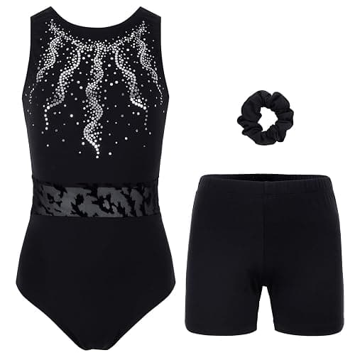 JOYSTREAM Gymnastics Leotards for Girls, Adult, Child With Shorts Activewear - Image 1