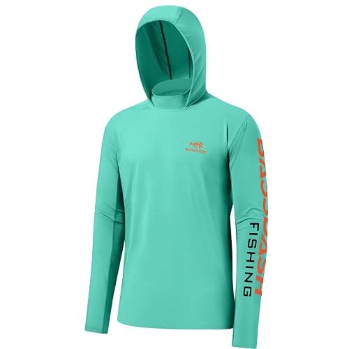 Bassdash UPF 50+ Men’s UV Sun Protection Long Sleeve Performance Fishing Hoodie Hooded Shirts - Image 1