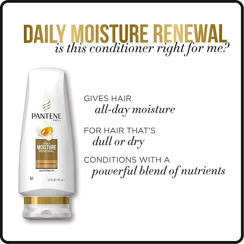 Pantene Pro-V Daily Moisture Renewal Conditioner, 3.38 fl oz - Unscented - 1 Count (Pack of 1) thumbnail 7