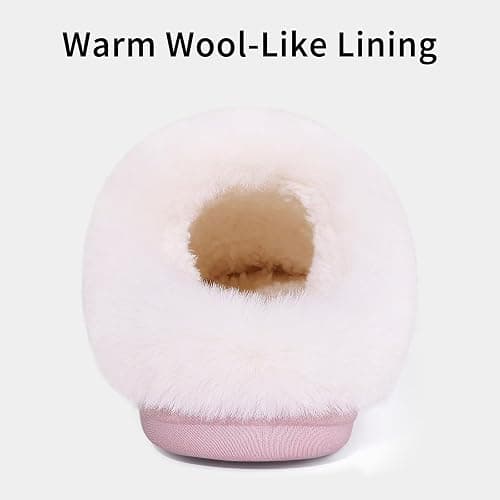 Evshine Warm Knit House Slippers for Women Comfy Wool-Like Lined Chenille Slippers with Memory Foam and Indoor Outdoor Soles thumbnail 5