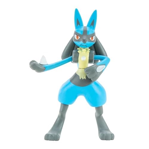 Pokemon Characters Set 8 Pack Pokemon Games Garchomp, Pikachu, Eevee, Lucario, Riolu, Munchlax, Glaceon & Leafeon - Figurine Toys thumbnail 2
