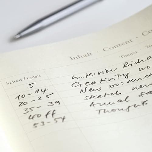 LEUCHTTURM1917 - Notebook Hardcover Medium A5-251 Numbered Pages for Writing and Journaling (Black, Squared) thumbnail 4