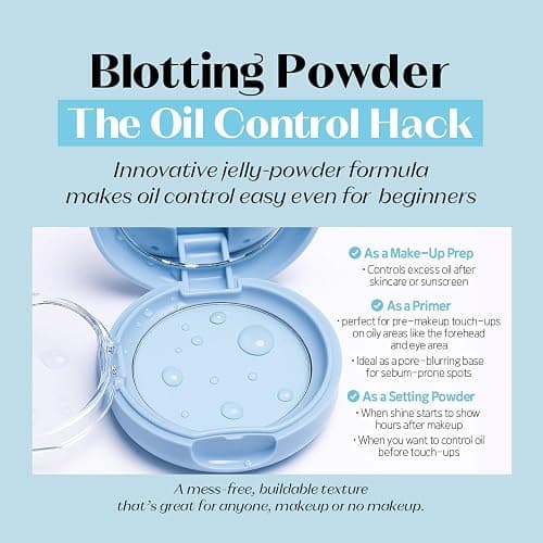 ETUDE Sebum Soak Jelly Pressed Powder makeup setting powder oil control, matte finish for oily and combination skins | perfect for Coachella & Festival Essentials thumbnail 6