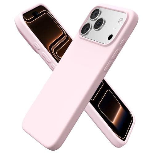 ORNARTO for iPhone 17 Pro Max Case, Liquid Silicone, Chalk Pink | 4-Layer Liquid Silicone Rubber, Soft Touch Feel, Slim Shockproof Case, Raised Edges, Anti-Scratch, Microfiber Lining - Image 1
