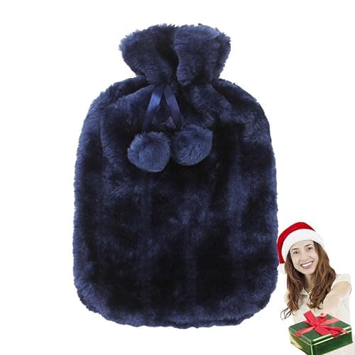 Hot Water Bottle Cloth | 2 Liter Ultra Soft Faux Plush Hot Water Bottle,Hot Water Bottle Water Bottle Softcover for Long-Lasting Comfort Sleeves Only Dalian thumbnail 8