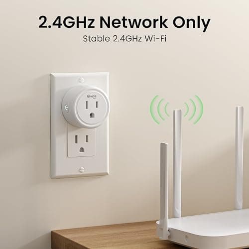 GHome Smart Plug Mini, WiFi Smart Outlet Plug Works with Alexa and Google Home, Timer Outlet with APP Control, 2.4GHz Network Only, No Hub Required, ETL FCC Listed (4 Pack), White thumbnail 9