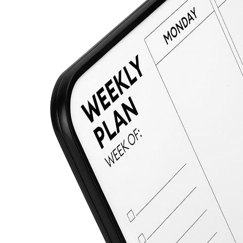 ⭐️Aroundesk Double Sided Weekly Dry Erase Board with Stand 16"x12", to-do List White Board Calendar Dry Erase, Desktop Whiteboard Calendar, Schedule Board, Message Board, Menu Board for Home Office thumbnail 12