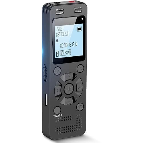 128GB Digital Voice Recorder for Lectures Meetings - EVIDA 9296 Hours Voice Activated Recording Device Audio Recorder with Playback,Password - Image 1