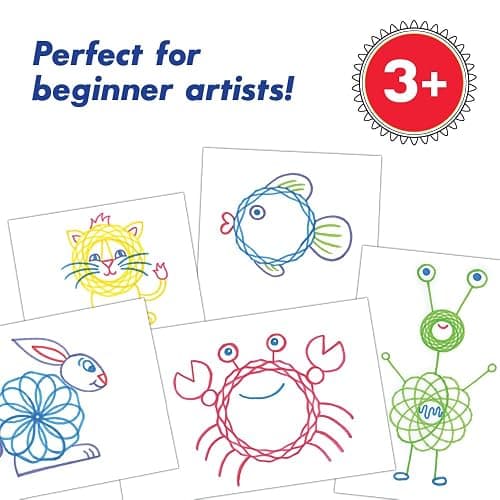 Spirograph Jr. — Jumbo Sized Gears Classic Retro Toy For Spiral Drawing Art Design Toy Kit for Smaller Hands — For Kids Ages 3 and Up thumbnail 4