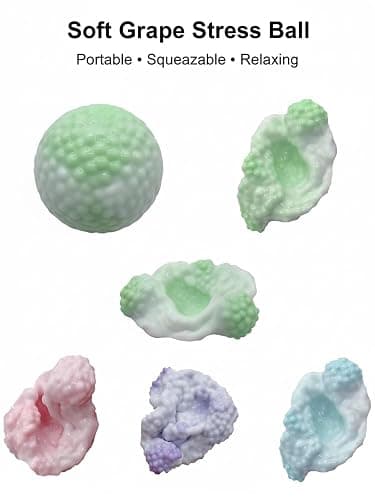 Handmade Stress Ball Maker Kit - Slow Rebound Sensory Squeeze Balls for Anxiety Relief & Focus - Sand Filled Crunchy Squishy Balls for Adults & Kids - Portable Desktop Stress Relief Toys (Purple) thumbnail 6