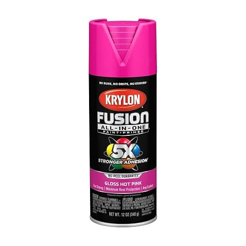 Krylon Fusion All-In-One 12 Oz. Gloss Spray Paint, Hot Pink - 1 Each - Image 1