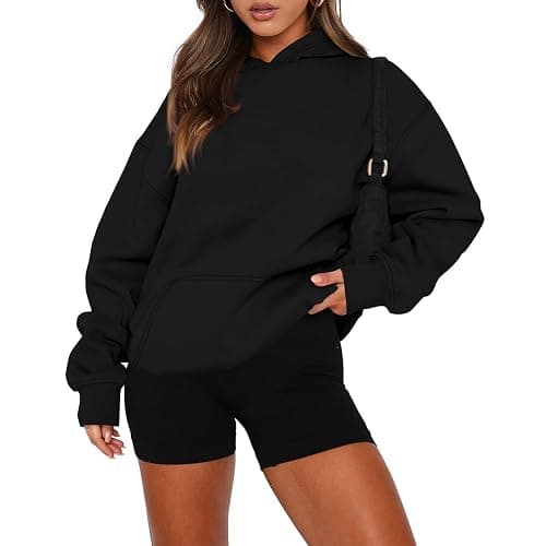 PETYCZEN Oversized Hoodies for Women Casual Long Sleeve Drop Shoulder Lightweight Hoodie Cute Teen Girls Clothes Pullover Top thumbnail 2