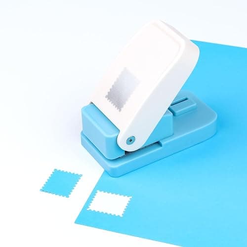Stamp Puncher, Stamp Punch, Postage Stamps Punch, 1X0.8inch Rectangular Stamps Cutout Punches, Lever Paper Punches for Crafting, Square Craft Hole Puncher for Paper Crafts DIY Scrapbooking Journaling thumbnail 6