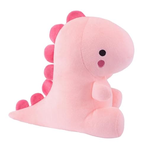 Alwoligag 10.8 Inch Cute Pink Dinosaur Plush Toy - Soft Stuffed Animal Gift thumbnail 4