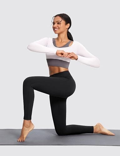 baleaf Women's Fleece Lined Leggings Thermal Warm Winter Tights High Waisted Thick Yoga Pants Cold Weather with Pockets thumbnail 6