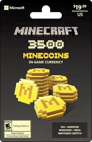 Minecraft: Minecoins Pack: 3,500 Coins [Physical Card] - Image 1