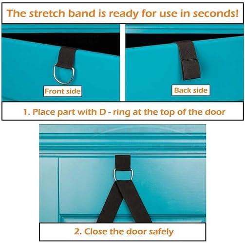 Leg Stretch Band - To Improve Leg Stretching - Easy Install on Door - Perfect Home Equipment For Ballet, Dance And Gymnastic Exercise Flexibility Stretching Strap Foot Stretcher Bands thumbnail 5