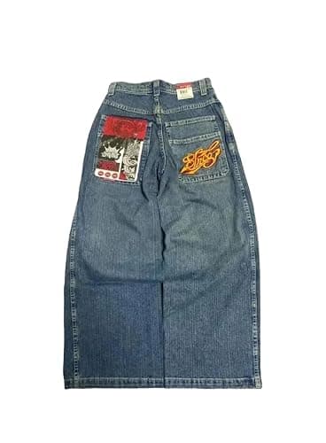 NAIEUCEA Y2K Baggy Jeans – Unisex Fashion Trends Jean, Straight Leg Streetwear - Image 1