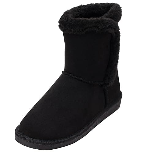 Alpine Swiss Mindy Women’s Winter Boots | Short Faux Shearling Boot | Warm Comfortable Micro Suede | Anti-Slip Sole | Stylish Fall & Winter Footwear thumbnail 6