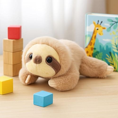 Mushymallow Adorable Sloth Stuffed Animal Soft Sloth Plush Toy Cute Birthday Gifts for Boys Girls Kids Toddlers thumbnail 4
