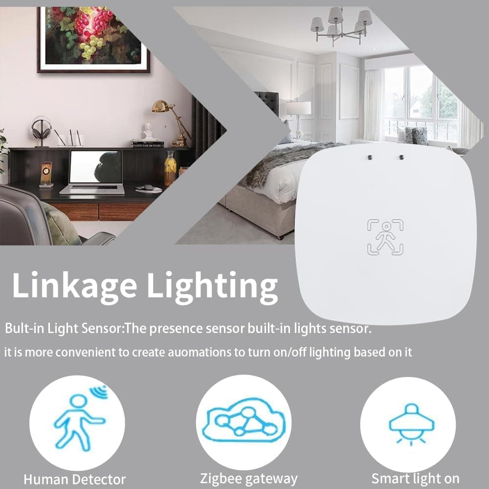 MmWave Human Presence Sensor, Zigbee millimeter wave radar detector, requires TUYA HUB, supports Home Assistant Zigbee2mqtt thumbnail 6