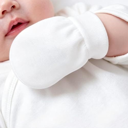 Baby Mittens No Scratch Mittens Infant Soft Gloves Mittens for 0-6 Months Boys Girls thumbnail 3