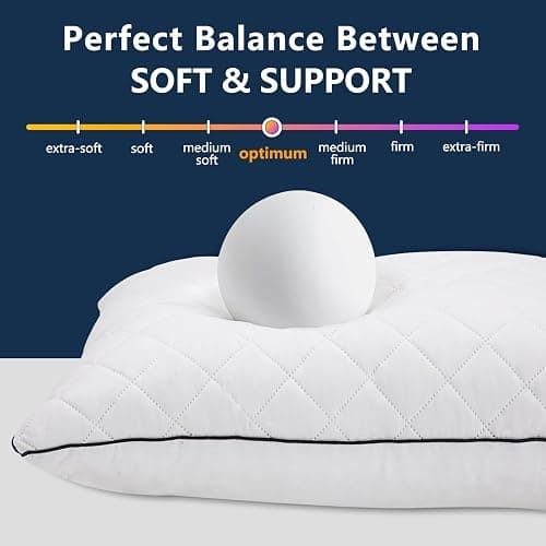 1 MIDDLE ONE Body Pillow, Memory Foam Body Pillows for Adults Sleeping, Long Pillow for Bed, Big Large Firm Full Body Pillow for Side Sleeper, 20x54 Inch, White thumbnail 5