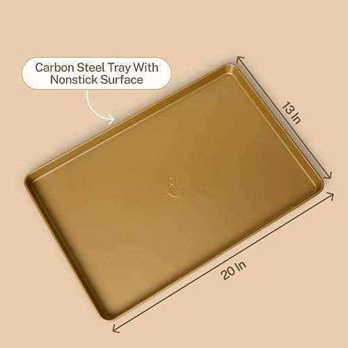 Cravings by Chrissy Teigen 9-Piece Baking Set, Non-Stick Bakeware Set with 2 Large & 2 Small Silicone Trays with 4 Lids & 1 Baking Sheet Tray, Oven-Safe Up To 450°F, CT-BBS9 thumbnail 3