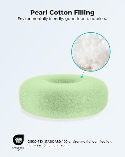 Viozon Tablet Stand Pillow, Compatible with 4.7"-13" Phone/Tablet, iPad, iPhone, Samsung, Google, Kindle, 360°Adjustable Phone Holder for Bed with Soft Plush Fabric, and Detachable Bowl, Green thumbnail 7