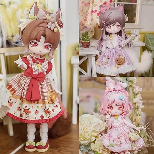 XiDonDon Minty The Fantasy Forest Series 1/12 BJD Doll OB11 Size Action Figures Collectable Anime Figures Dolls Mystery Box Boy Girls Gifts (Whole Set) - Whole Set thumbnail 6