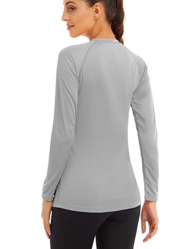 MAGCOMSEN Women's Long Sleeve Shirts UPF 50+ Sun Protection Shirts for Hiking Fishing Workout Rash Guard thumbnail 2