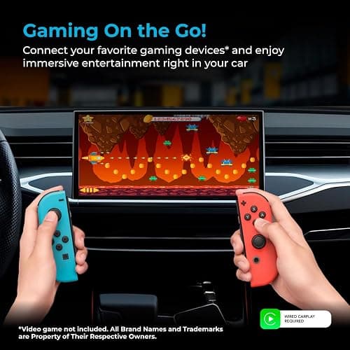 CarPlay TV Adapter - Convert Any Wired CarPlay to Wireless CarPlay - Plug in a TV Stick to Stream Netflix, YouTube, and More Right from Your car’s infotainment Screen thumbnail 5
