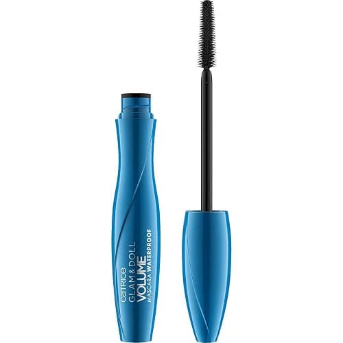 Catrice Glam & Doll Volume Mascara Waterproof, Wimperntusche, schwarz, definierend, verlängernd, volumengebend, langanhaltend, matt, wasserfest, vegan, ohne Parfüm (10ml) - Image 1
