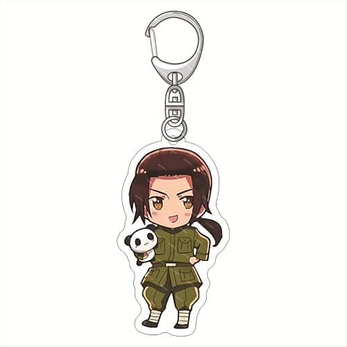 GO2COSY Set of 7 Anime Axis Powers Hetalia Acrylic Keychain Pendant Key Chain Style A thumbnail 5