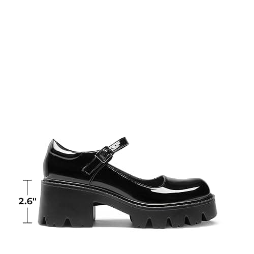 DREAM PAIRS Women's Mary Janes Shoes Platform Dress Low Heel Chunky Pumps Round Toe Ankle Strap Pumps Shoes Oxfords Esther thumbnail 2