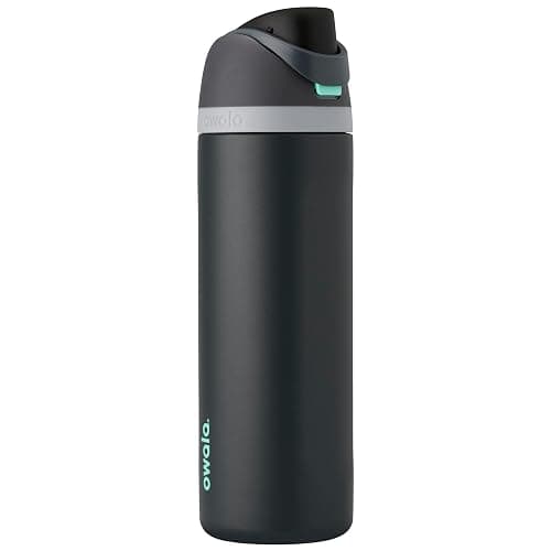 Owala FreeSip Stainless Steel Water Bottle 24 oz Foggy Tide - Image 1