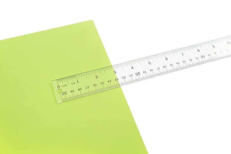 Westcott Acrylic Clear Ruler, Easy-to-Read Markings, Scratch-Resistant Design, Raised Beveled Edges, for Crafting, Office, Classroom, Back to School Supplies, 12-Inch thumbnail 6
