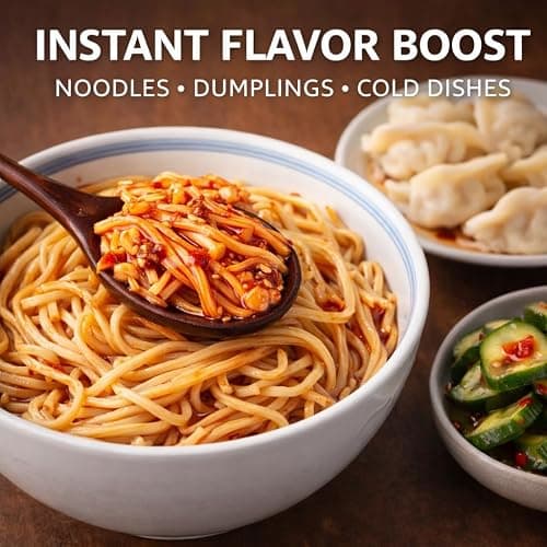 [Pack of 2] Spicy Pickled Enoki Mushrooms – Secretly Seasoned in Red Chili Oil, Flavorful & Vibrant - 红油金针菇 - 6.17 oz thumbnail 4