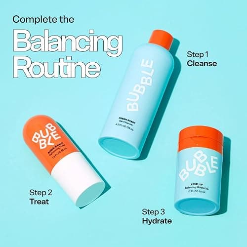 Bubble Skincare Level Up Gel Face Moisturizer for Oily Skin -Travel Size Lightweight Gel Moisturizer, Balancing + Hydrating Face Lotion with Niacinamide + Zinc to Improve Texture + Reduce Shine (50ml) thumbnail 9