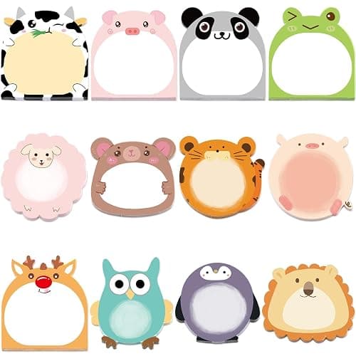 Fancy Land 24 Pads Cute Sticky Notes Animal Sticky Notes for Teachers Classrooms 720 Sheets Memo Pads Page Markers Flags Teacher Appreciation Nurse End of Year Graduation Gift Home Office Supplies thumbnail 9
