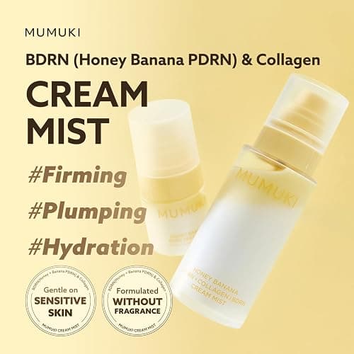 MUMUKI Honey Banana PDRN Mist | Plant PDRN & BDRN Anti Aging Face Mist with Collagen & 10 Hyaluronic Acids | Hydrating Face Spray, Korean Skincare Cream Mist, 3.38 fl oz thumbnail 2