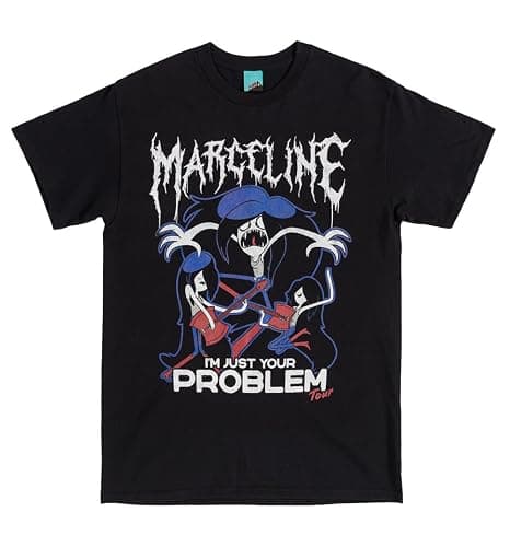 Adventure Time Marceline Just Your Problem Tour Black T Shirt with Back Print - Image 1