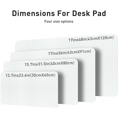 Aothia Leather Desk Pad Protector, Office Mat, Large Mouse Pad, Non-Slip PU Leather Blotter, Laptop Desk Pad, Waterproof Writing Pad for Office and Home (Barely Grey, 31.5" x 15.7") thumbnail 4