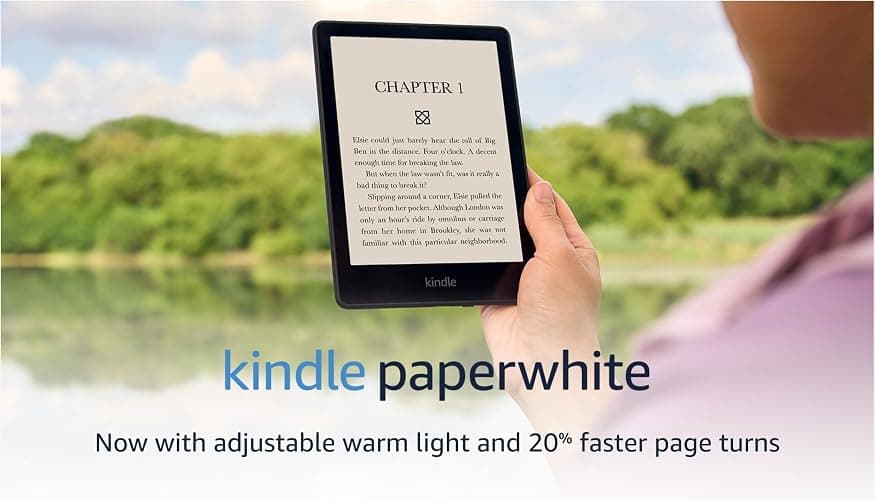 Amazon Kindle Paperwhite (8 GB) – Now with a larger display, adjustable warm light, increased battery life, and faster page turns – Black thumbnail 7