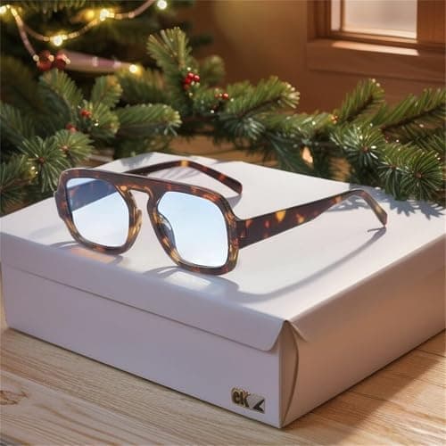 ADE WU Trendy Square Sunglasses for Women Men,Vintage Square Aviator Sunglasses Fashion 70s Inspired Stylish Flat Top Shades thumbnail 2