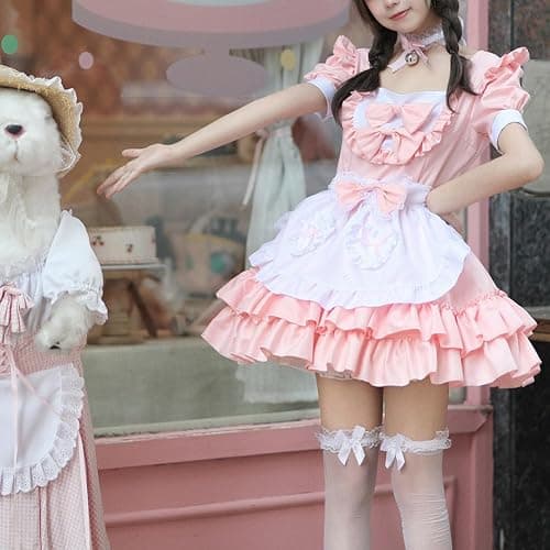 XYGJZ Women Sweet Lolita Dress Halloween Cosplay Costumes Layers Maid Dresses thumbnail 7