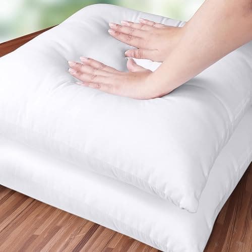 Utopia Bedding 18x18 Pillow Inserts, Set of 2, White – Indoor Decorative Throw Pillows for Bed, Sofa & Couch – Soft, Supportive & Fluffy Cushion Inserts thumbnail 5