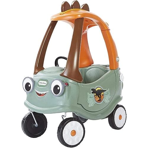 little tikes T-Rex Cozy Coupe by Dinosaur Ride-On Car for Kids, Multicolor Large - Multicolor - Large