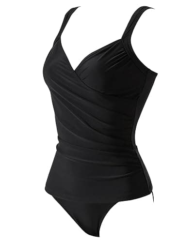 SUUKSESS Women Sexy Twist Push Up Tankini Swimsuit Tummy Control Bathing Suits thumbnail 5