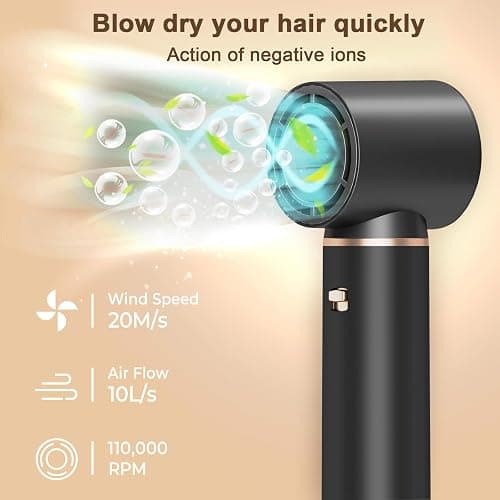 5 in 1 Hair Styler & Hair Dryer Brush, Low-Speed Negative Ionic Air Styler Drying, Multi Hair Styler, Professional Blow Dryer Brush for Curling Volumizing Straightening Styling thumbnail 5